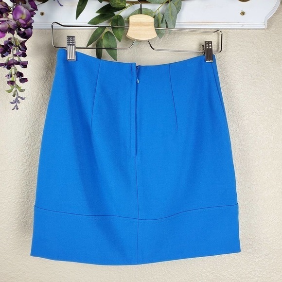 H&M Asymmetrical Wrap Mini Skirt Blue, Size 4 Y2K Flirty Vibes NWT Feminine Chic - Picture 4 of 11